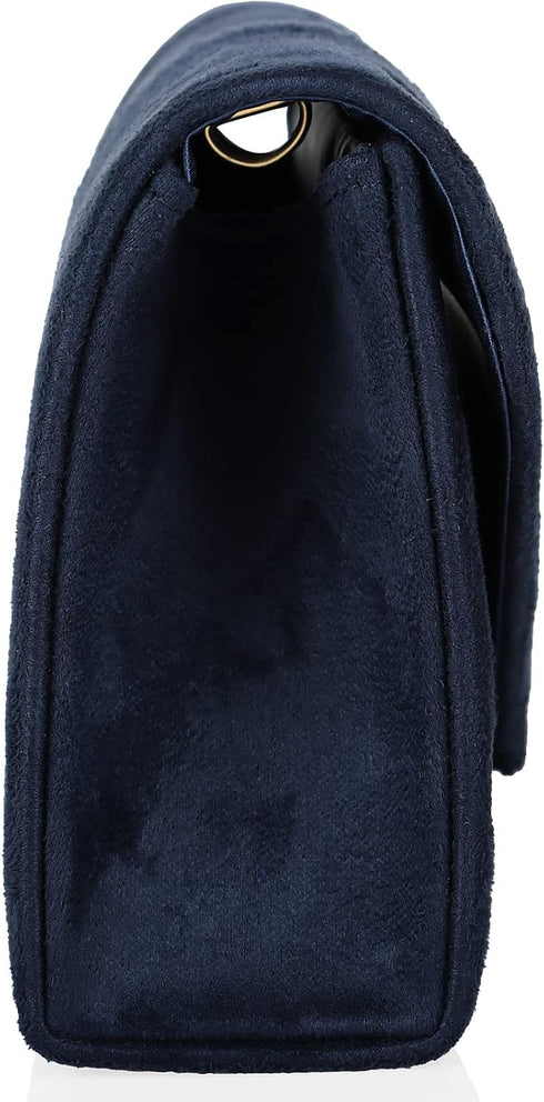 Dexmay Women Faux Suede Envelope Clutch Purse Evening Velvet Handbag Foldover Shoulder Crossbody Bag...