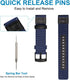 Maxjoy for Galaxy Watch 46mm Bands, Galaxy Watch 3 45mm Band, Gear S3 Frontier Bands, Men Nylon 22mm Quick Release Replacement Strap Compatible wi...