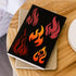 FINGERINSPIRE Flame Stencil 11.8x11.8 inch Reusable Fire Stencil Plastic 9 Styles Fire Pattern Stencil Flame Painting Decor Template for Arts Wind...