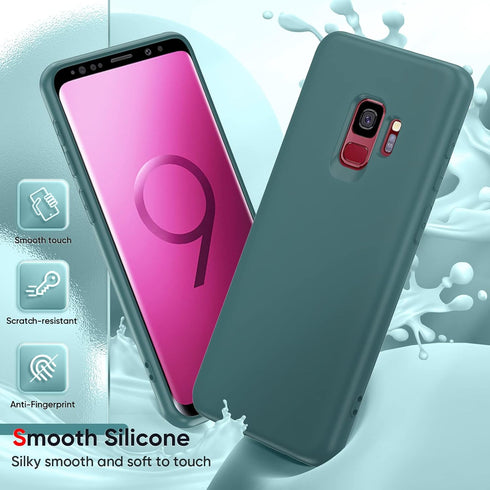 LeYi for Samsung Galaxy S9 Phone Case: Soft Silicone Ultra Slim Shockproof Protective Samsung S9 Phone Case with Anti-Scratch Microfiber Lining, 2...