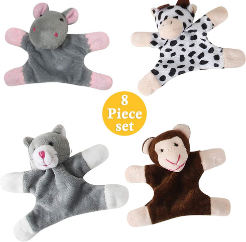 Animal Magnets Toy Set for Refrigerator, Fridge Magnet Toys, Board Magnets, Plush Magnet Animals, Plush Animal Toys (8-Piece Set)...