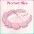 Hairband, 2 Pack Sponge Headband for Women, Cute Bubble Headband for Skincare, Makeup Removal, Hair Accessories (Blue, Pink)...