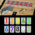HAUTMEC Vintage Stainless Steel Numbers Stencils, 0 to 9 Stainless Steel Stencils & Holder, 50mm Numbers, Shop Stencil, Advertising Stencilling, C...