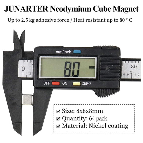 Neodymium Magnet, Rare Earth Magnets Strong, Heavy Duty Magnets, Rare Earth Magnets for Industrial,Tool Room,Kitchen,DIY,Arts - 64 Pack...