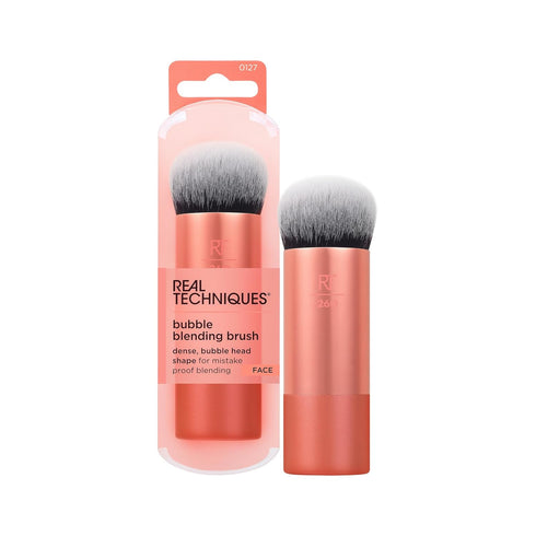 Real Techniques Bubble Blending Makeup Brush, Multipurpose Face Brush For Liquid, Cream, & Powder Makeup, Unique Bubble Brush Head, Synthetic Bris...
