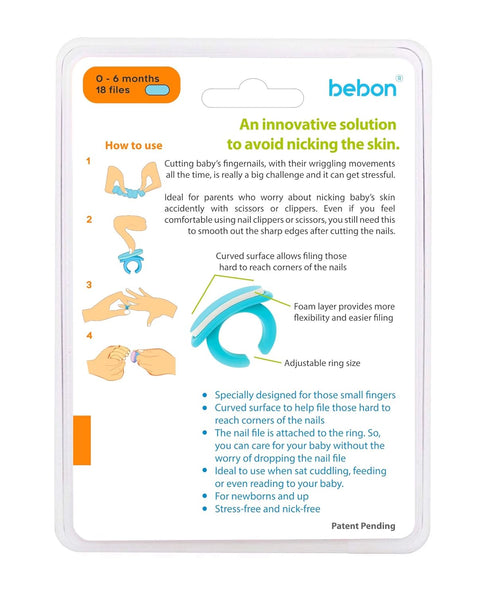 New Stress-Free Baby Nail Care Set for Newborns I No Risk of Injury to Your Child When Shortening, Trimming and Filing Their Fingernails (0-6 Mont...