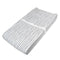 American Baby Company Printed 100% Cotton Knit Fitted Contoured Changing Table Pad Cover - Compatible with Mika Micky Bassinet, Silver Black Strip...