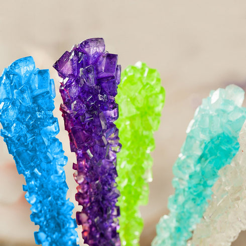 Extra Large Rock Candy Sticks: 6 Assorted Espeez Rock Candy Sticks, Candy Buffet, Swizzle Sticks - Bulk candy for Birthdays, Weddings, Reception C...