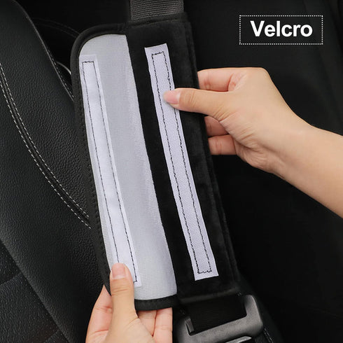 2 Pack Universal Soft and Comfortable Car Seat Belt Pads Harness Pads Pram Strap Covers Backpack Shoulder Pad Automotive Seat Belt Cushion Pad Cov...