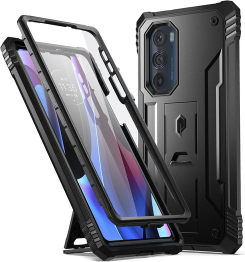 Poetic Revolution Case for Moto Edge Plus 5G 6.7" (2022) / Edge+ 5G UW (2022), Model # XT2201, Full-Body Rugged Shockproof Protective Cover with K...