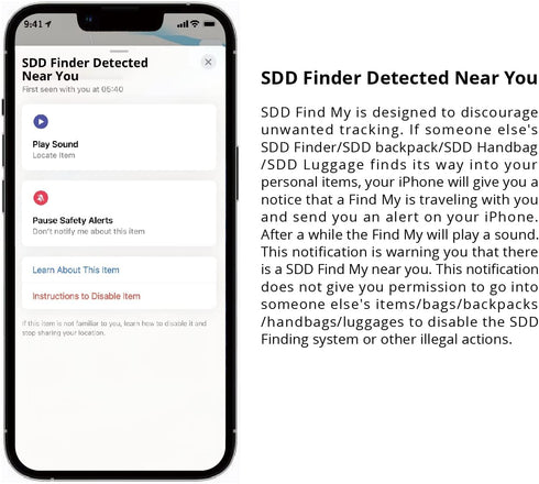 Swissdigital Sound-Playable Finder Keychain,Bluetooth Locator for Bags, Luggages, Keys, Toys, and Your Personal Items, Works with Apple Find My ap...