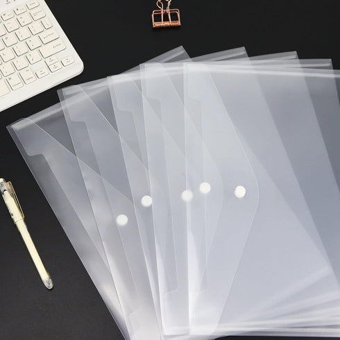 Plastic Envelopes Poly Envelopes, 10 Pack Plastic Folders for Documents Clear File Folder, Document Holder Plastic Envelopes with Snap Closure...