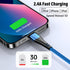 Apple MFi Certified 3 Pack iPhone Charger 10ft, Long Lightning Cable Durable Nylon Braided iPhone Charging Cable 10 Foot, Fast iPhone Cord for iPh...