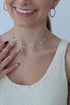 LASH NEXT DOOR Brooklyn's Choker Necklace for Women, White Beads, 13 Inches...