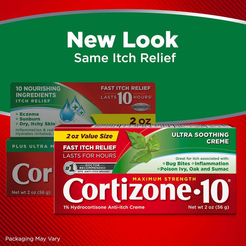 Cortizone 10 Maximum Strength Ultra Soothing Anti-Itch Cream, 1% Hydrocortisone Creme, 2 oz....