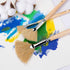 Oil Acrylic Paint Brushes Artist Fan Paint Brush Set Natural Bristle Long Handle Painting Brush. (3Pcs)...