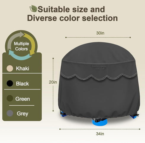 Kids Water Table Cover Fit Little Tikes Fish 'n Splash Water Table, Waterproof Dust Proof Outdoor Toys Cover-Cover only (Grey, S)...