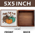 Rustic Fall Decor Pumpkin Decor Autumn Desk Decor Wooden Box Sign Office Home Farmhouse Kitchen Garden Decor Wood Square Box Sign for Table Booksh...