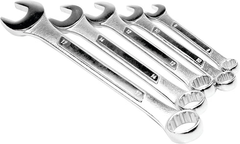 Performance Tool W15MP Heat Treated Alloy Steel Raised Panel Metric Combination Wrench Set - Includes Sizes 8mm, 10mm, 12mm, 14mm, and 17mm...