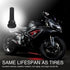 5 PCS Snap-in Tire Valve, TR413 Short Valve Stem, for Tubeless 0.45 Inches Rim Holes on Standard Vehicle Tires (Black)...