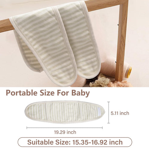 wonuu Baby Umbilical Cord Belt, Infant Belly Binder Hernia Care Navel Truss Support Newborn Warm Essential with Breathable Organic Cotton (4Pack-G...