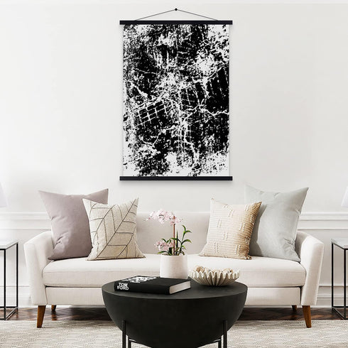 30x20 30x40 30x30 Poster Frame, Magnetic Light Wood Wooden Frame Hanger for Photo Picutre Canvas Artwork Art Print Wall Hanging (1 Pack, 30", Blac...