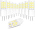 G4 T3 3W Daylight 6000K LED Outdoor Landscape Light Bulbs 12V-24V,G4 20W 25W 30W Halogen Replacement,Low Voltage G4 T3 JC Bi-pin Bulb for RV Boat ...