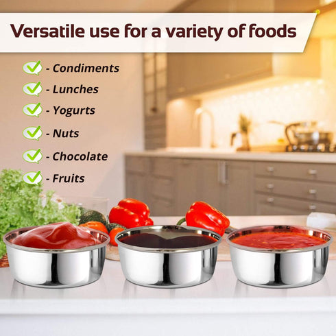 Signoraware Stainless Steel Containers Set | Eco Friendly Storage Canisters | Modern Airtight Keeper for Tea, Sugar, Snacks, Condiments, Flour, Co...