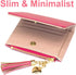 Womens Small Wallet Mini Purse Bifold Slim Card Case Holder Zipper Coin Pocket (Barbie Pink)...