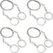 LC LICTOP Stainless Steel Hand Pocket Wire Saw Silver Outdoor Gear for Wood Camping Hiking Hunting 4pcs...