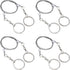 LC LICTOP Stainless Steel Hand Pocket Wire Saw Silver Outdoor Gear for Wood Camping Hiking Hunting 4pcs...