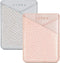 LUVI Phone Card Holder Wallet Sticky Phone Wallet PU Leather Wallet with Glossy Holographic Gradient Ramp Snake Skin Design Pocket Pouch Sleeve Sl...