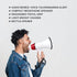 MyMealivos Portable Megaphone Bullhorn 20 Watt Power Megaphone Speaker Voice and Siren/Alarm Modes with Volume Control and Strap (White&Red)...