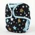 One Size Cloth Diaper Cover Snap with Double Gusset (Blue Star)...