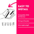 Phone Loops: Non-Elastic Phone Grip, Phone Strap, Phone Holder for Hand - Small, Light and Discreet Phone Loop Cell Phone Holder for Hand - Phone ...