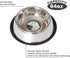 ICONIC PET 64 oz/ 8 Cup Stainless Steel Non Skid Pet Food/Water Bowl with Rubber Ring - Rust Free, Dog/Cat Feeding Bowl is Dishwasher Safe, Noise ...