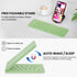 Mini Foldable Bluetooth Keyboard - Portable Wireless Full Size Keyboard (Sync Up to 3 Devices), Ultra-Slim Aluminum Travel Folding Keyboard for iP...