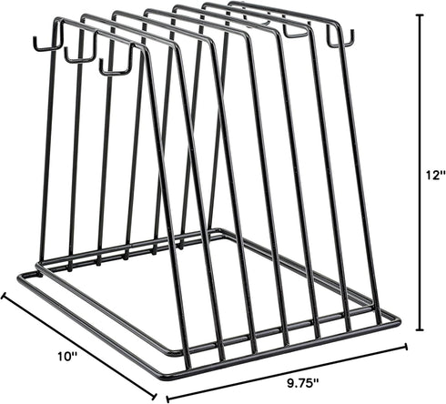 Winco 6-Slot Cutting Board Rack, Vinyl Coated Medium...