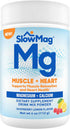 SlowMag® Muscle + Heart, Magnesium & Calcium Supplement, Raspberry Lemon Flavor Drink Mix Powder, 4 oz...