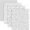 24 Pcs 3 Ring Binder Dividers with Tabs White Frosted Designs Plastic Page Dividers with 24 Tabs Recipe Cute Binder Dividers Decorative Insertable...