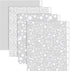 24 Pcs 3 Ring Binder Dividers with Tabs White Frosted Designs Plastic Page Dividers with 24 Tabs Recipe Cute Binder Dividers Decorative Insertable...