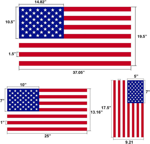 American Flag Star Stencil Templates - 6 Pack 50 Stars 1776 13 Stars Flag Stencils for Painting on Wood and Walls, Reusable Plastic Stencils in 3 ...