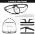 AQWANO 2 Pack Flexible TR90 Reading Glasses for Women Men Long Arms for Neck Hanging, Ultra-light Sports Style Readers Blue Light Block Anti Glare...