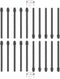 20 PCS Marker Pen Tips Replacement for BOOX Pen Plus, Pen2 Pro,Max Lumi2,Note Air2,Note5,Nova Air C Stylus,Triangular Pen, and Softer Round-Shaped...