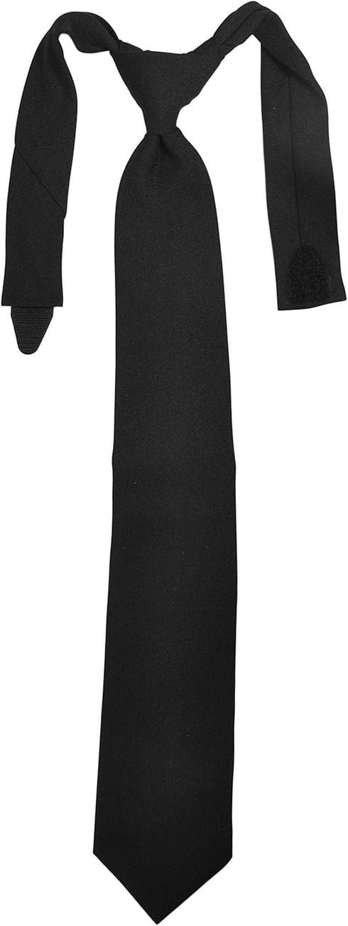3" Police and Security Officer Breakaway Safety Hook & Loop Uniform Neckties (Mens 18", Black)...