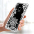 for Galaxy A20 Case, for Galaxy A30 Case with Flowers, Shockproof Clear Floral Soft Flexible TPU Slim Phone Cover for Samsung GalaxyA20 White Mand...