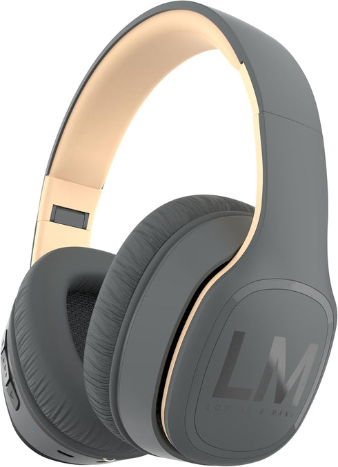 Louise&Mann Wireless Headphones Over Ear, Bluetooth Headphones 5.3, Foldable Lightweight with Soft Memory Foam Earmuffs, Built-in Mic with Wired M...