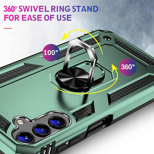 for Samsung Galaxy A15 Case with Screen Protector, Military Grade Rugged Shockproof Heavy Duty Shell A15 5G Protective Cover for Samsung A15 Magne...