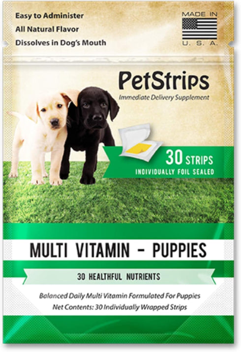Multi Vitamin for Puppies 30 Fast-Acting Strips (21005)...