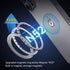 Magnetic Ring Sticker for Magsafe Phone Magnet 2 Pack, Upgrade Bulit-in Magnet for Wireless Charging, Phone Case, Car Holder, Compatible Universal...